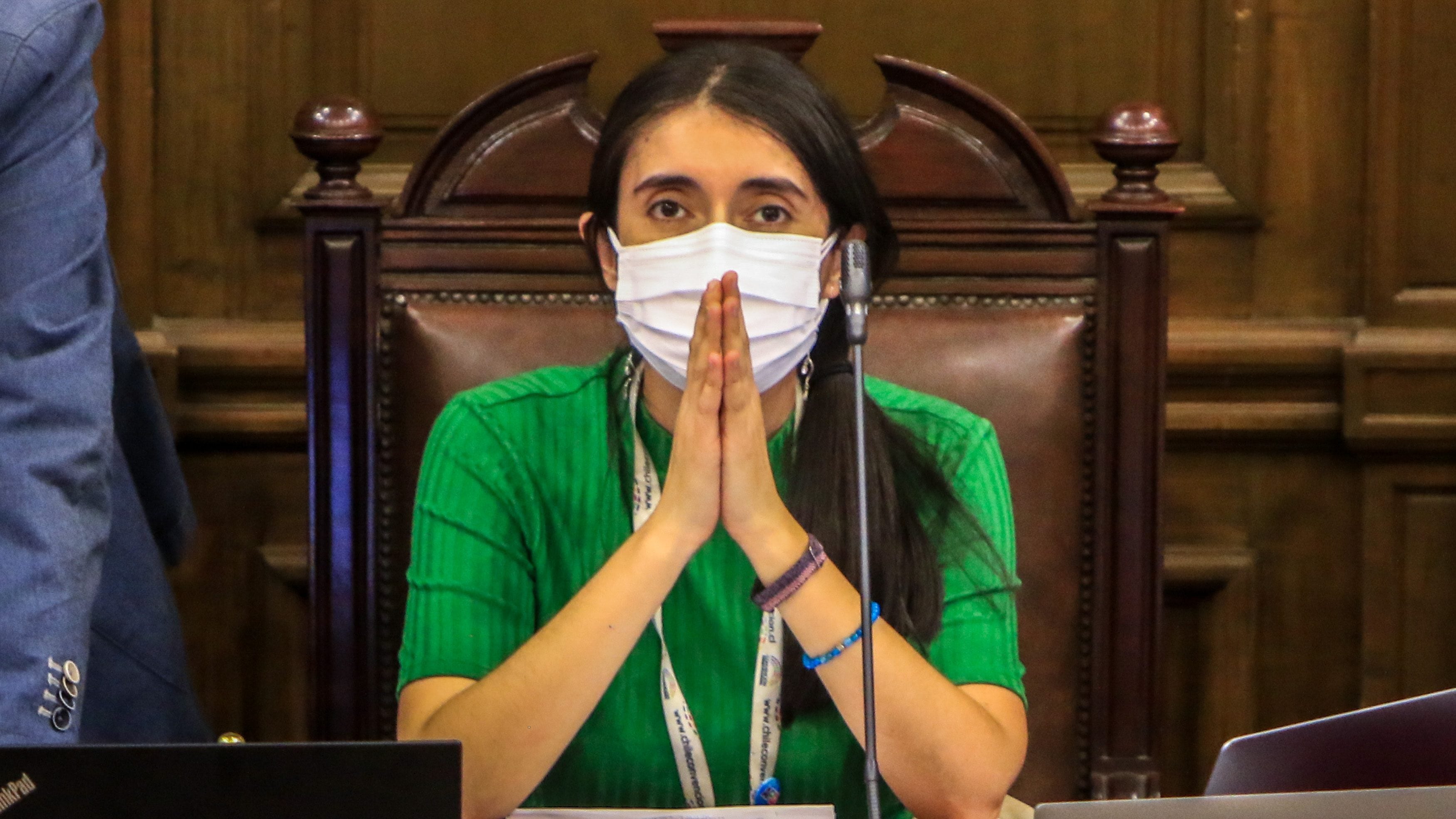 22 de Marzo 2022/SANTIAGOLa presidenta de la Convención, Maria Elisa Quinteros, lidera la Sesion N°73 del pleno de la Convención Constituyente en el hemiciclo.
FOTO: LUKAS SOLIS/AGENCIAUNO