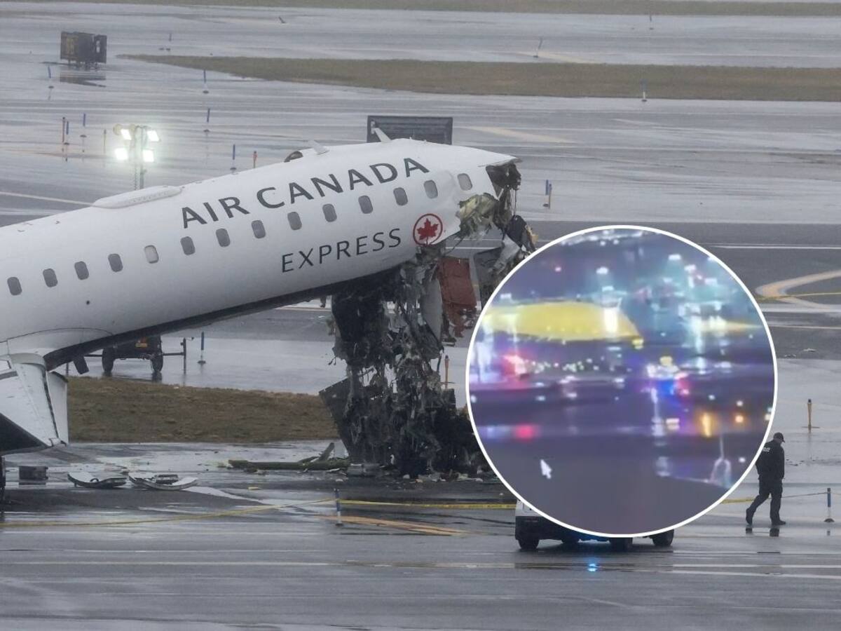 Impactante registro muestra choque entre avión y carro de bomberos en Nueva York: murieron dos pilotos