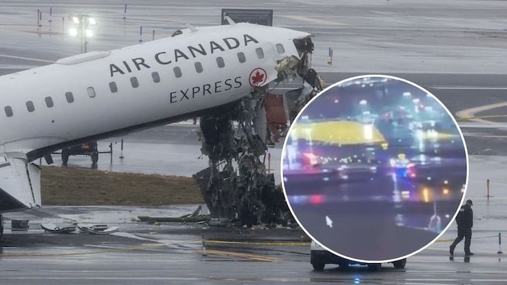 Impactante registro muestra choque entre avión y carro de bomberos en Nueva York: murieron dos pilotos