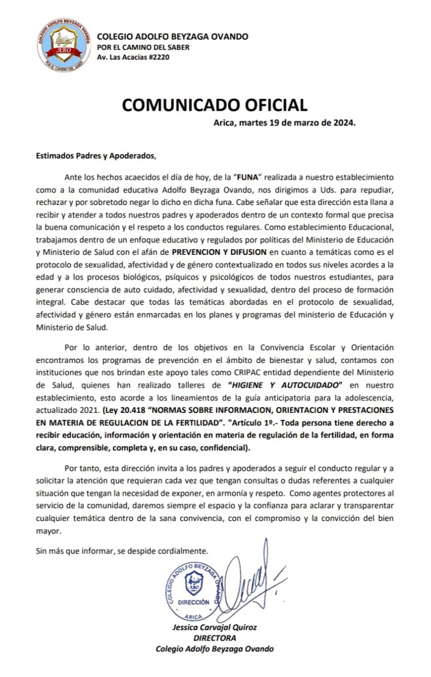 Colegio Adolfo Beyzaga Ovando de Arica