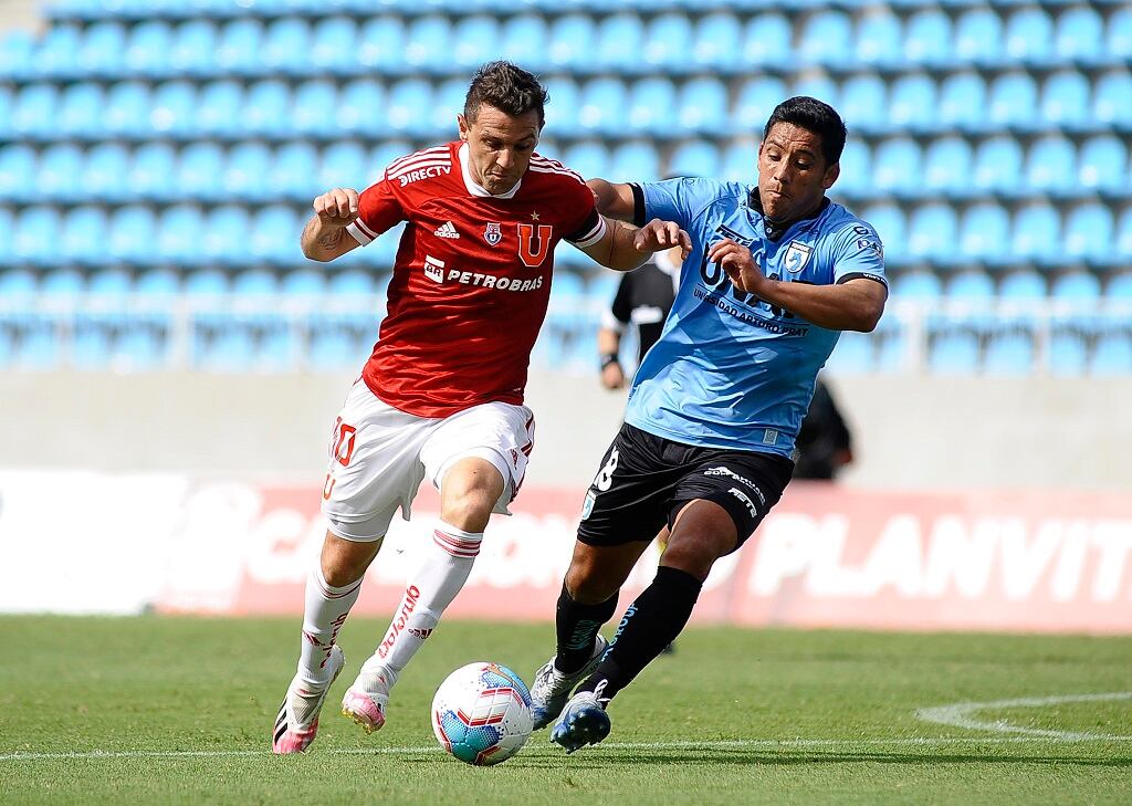 09 SEPTIEMBRE 2020 / IQUIQUE  ,durante el partido valido por la Décima fecha del Campeonato Nacional AFP PlanVital 2020, entre Deportes Iquique vs Universidad de Chile, disputado en el estadio Tierra de Campeones .
FOTO: CRISTIAN VIVEROS/ AGENCIAUNO.