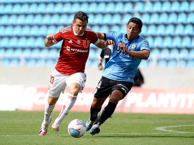 09 SEPTIEMBRE 2020 / IQUIQUE ,durante el partido valido por la Décima fecha del Campeonato Nacional AFP PlanVital 2020, entre Deportes Iquique vs Universidad de Chile, disputado en el estadio Tierra de Campeones .
FOTO: CRISTIAN VIVEROS/ AGENCIAUNO.