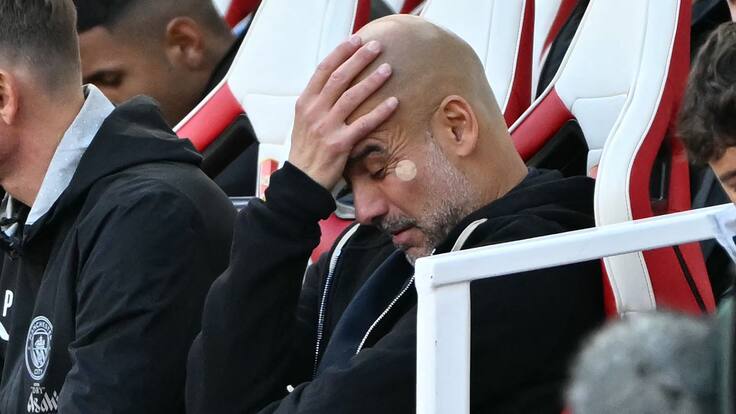 Comparan a Pep Guardiola con Mourinho tras marcar la posesión de balón más baja en su carrera como DT ante Arsenal