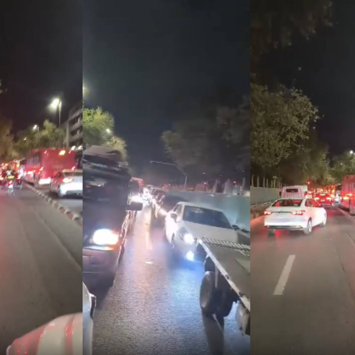 Caravana de conductores recorrió Santiago en protesta por el costo del TAG y los peajes