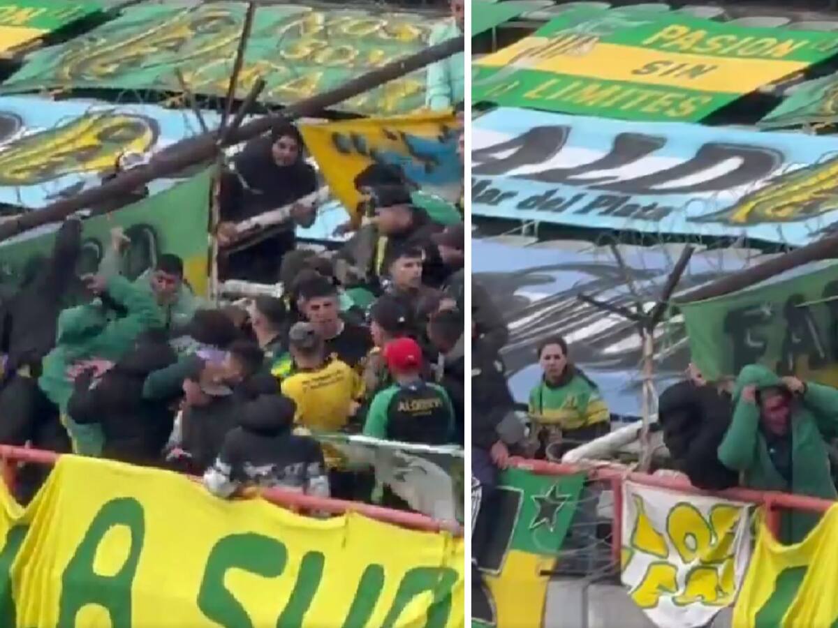 Imágenes sensibles: la brutal pelea a cuchillazos entre hinchas de Aldosivi que impacta al fútbol argentino