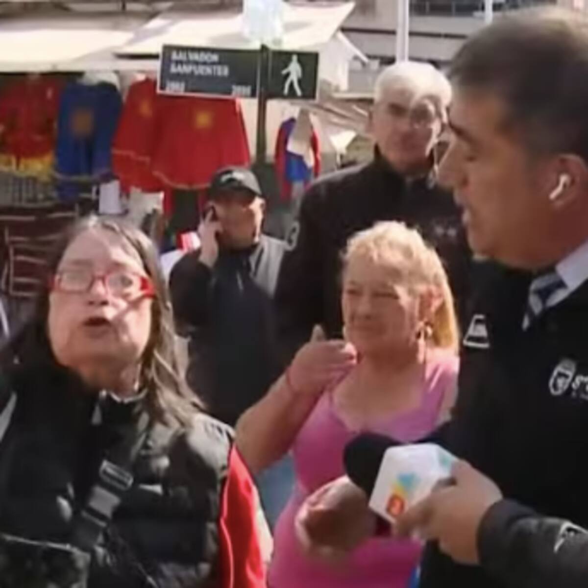 Vecina encara a Mario Desbordes en plena entrevista y le lanza una fuerte acusación