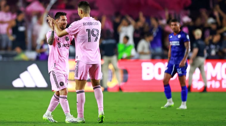 Robbie Robinson asiste y se "fatiga" en el estelar debut de Lionel Messi con Inter Miami