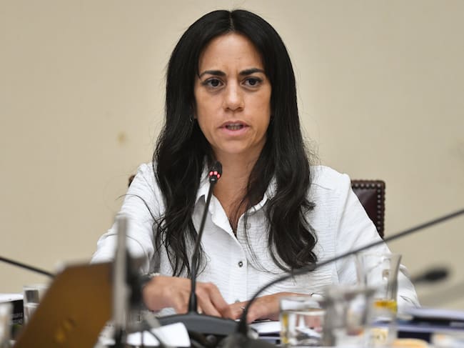 Paulina Nuñez durante la comisión de Constitución, Legislación, Justicia y Reglamento en el Senado.FOTO: OSCAR GUERRA/UNO NOTICIAS