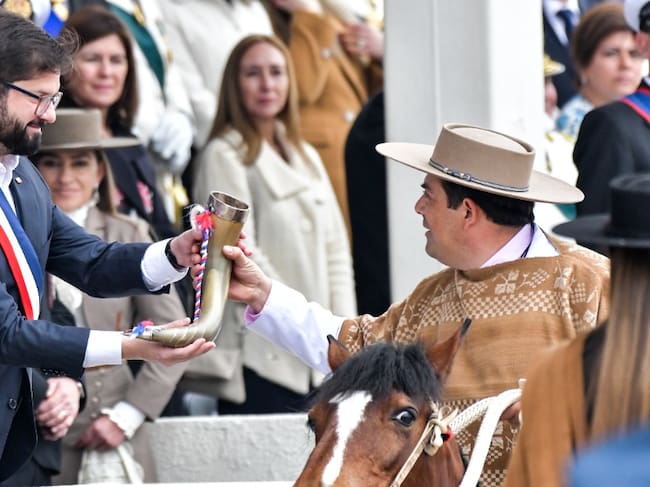 Presidente Gabriel Boric en la Parada Militar 2023 / Foto: Agencia Uno
