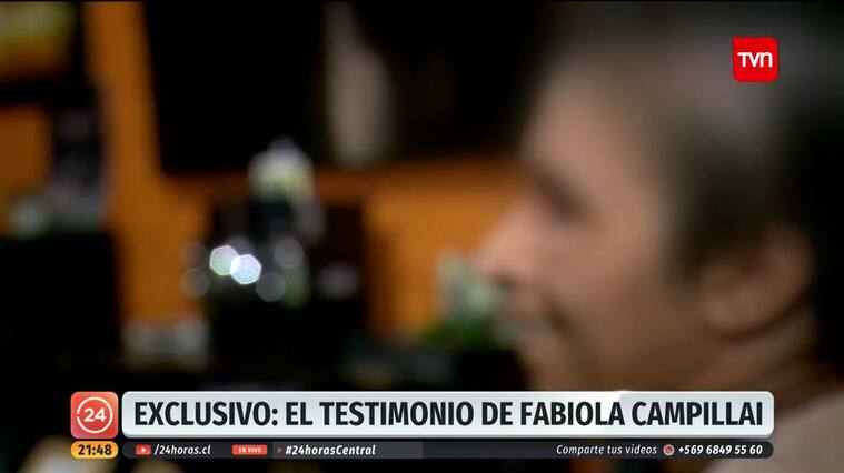 Fabiola Campillai en el reportaje de TVN