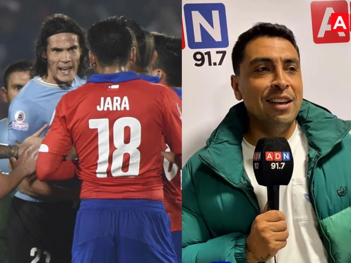 Gonzalo Jara, a 10 años de su recordado cruce con Cavani en Copa América: “Esas jugadas son normales, solo que en ese tiempo no había VAR”