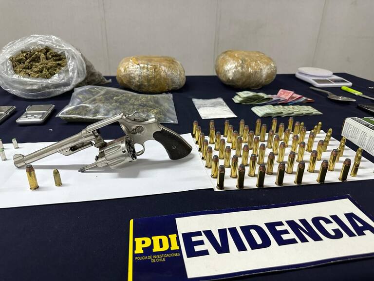 Por tráfico de drogas y porte ilegal de armas: 3 sujetos quedaron detenidos tras operativo en Lo Prado