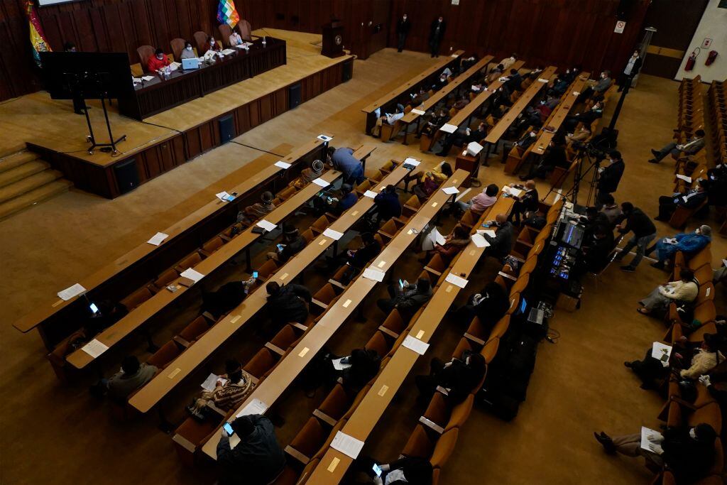 Imagen de una sesión en el congreso de Bolivia en la ciudad de La Paz