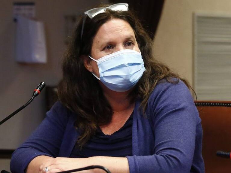 03 DE MARZO DE 2021/VALPARAISOLa diputada Maya Fernandez, durante la comision de Mujeres y Equidad de Genero de la Camara de Diputados.
FOTO: LEONARDO RUBILAR CHANDIA/AGENCIAUNO