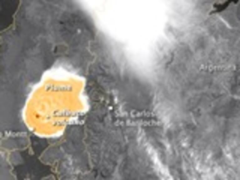 VIDEO | Satélite meteorológico captó la erupción del volcán Calbuco