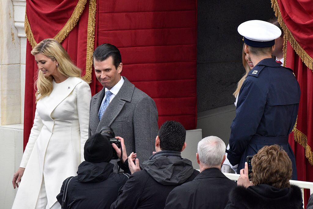 Ivanka Trump y Donald Trump Junior durante un acto en Washington