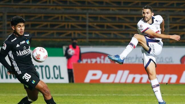 06 de JUNIO del 2021/SANTIAGOGustavo Guerreño convierte el segundo gol para Deportes Melipilla ,durante el partido valido por la Décima fecha del Campeonato Nacional AFP PlanVital 2021, entre Deportes Melipilla vs O´Higgins, disputado en el Estadio Municipal de La Pintana.
FOTO: JORGE DIAZ/AGENCIA UNO