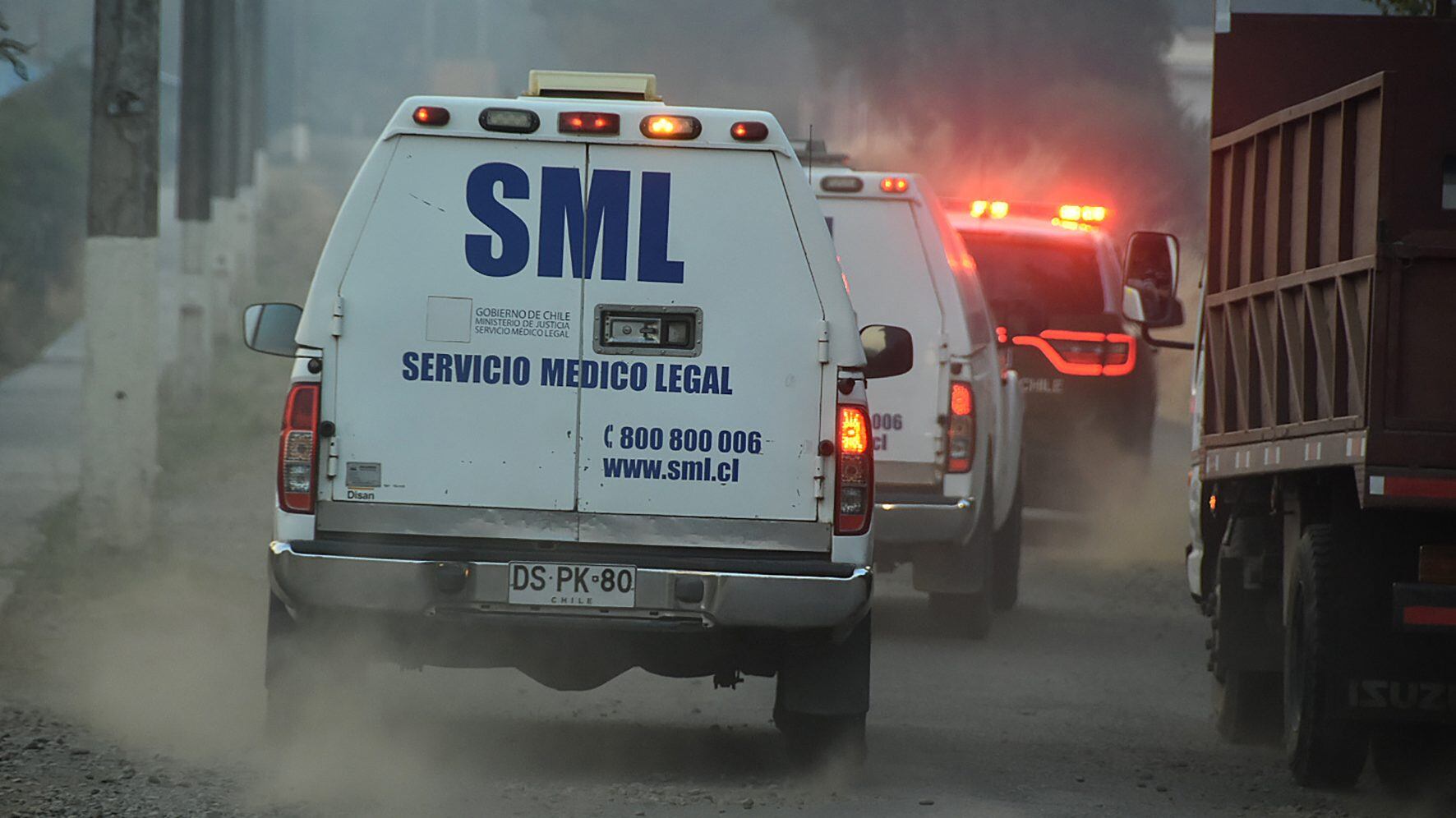 05 de febrero de 2019/ERCILLA Servicio Medico Legal retira los cuerpos de los dos comuneros mapuches que murieron baleados tras un presunto ataque a Fredy Marileo Marileo, manifestando que fue atacado en su casa por tres sujetos desconocidos, quienes llegaron en una camioneta con armas de fuego. 
FOTO:HECTOR ANDRADE/AGENCIAUNO