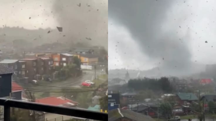 Trombas y tornados afectan a Puerto Varas