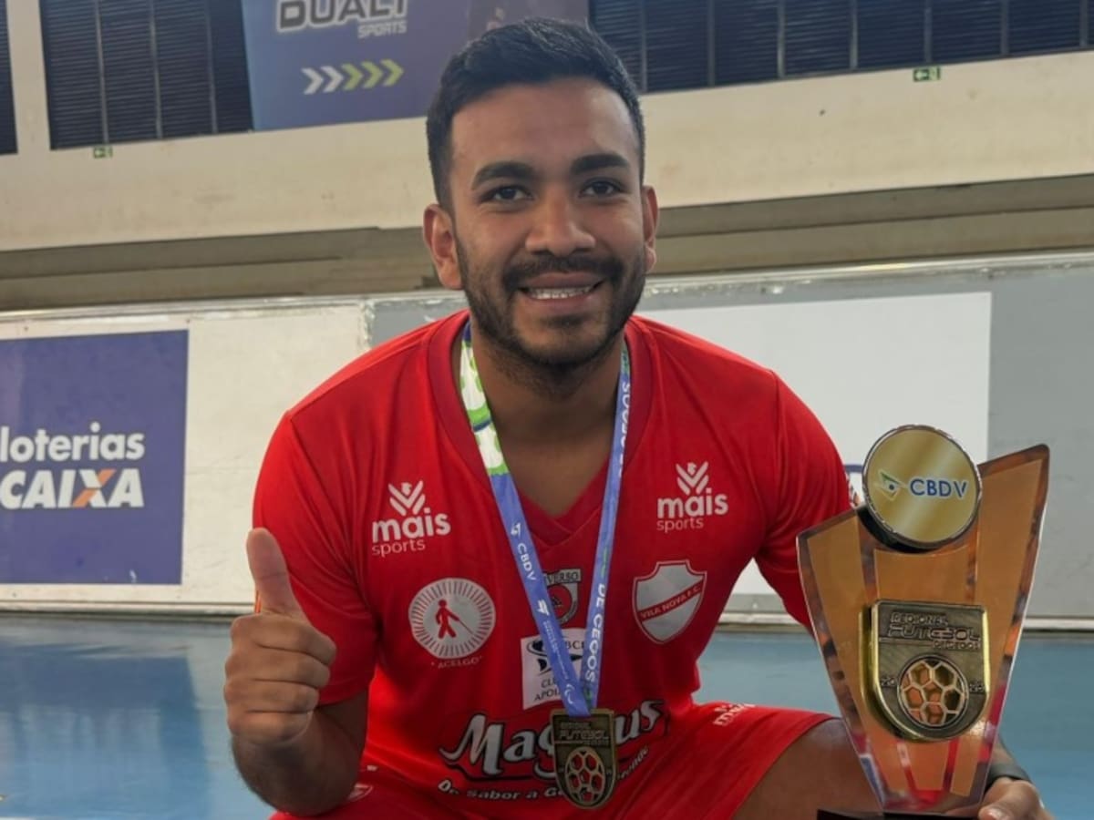 Capitán de la selección chilena de fútbol para ciegos se consagra campeón en Brasil
