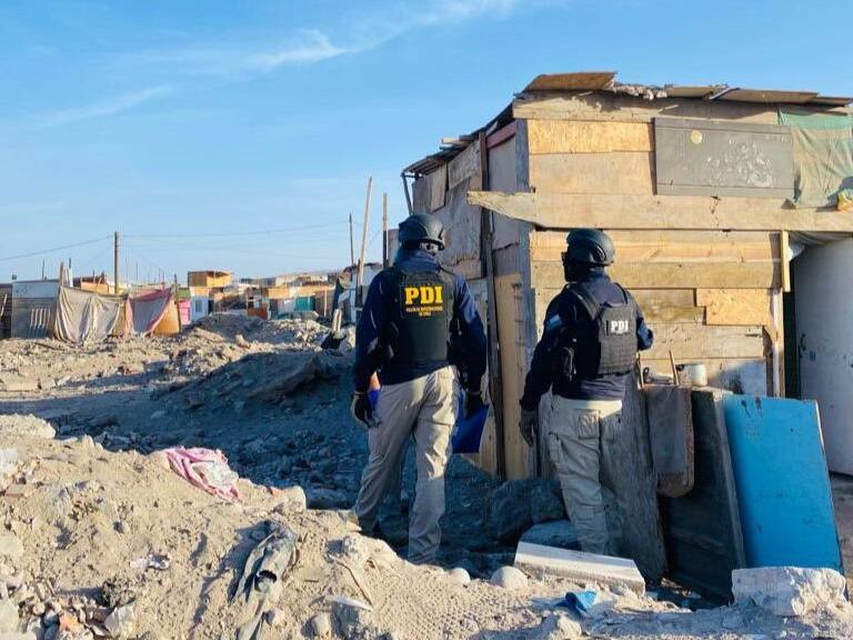 Arica, Tren de Aragua, Cerro Chuño, Los Gallegos, Operativo, PDI, 0124x576 jpg ok