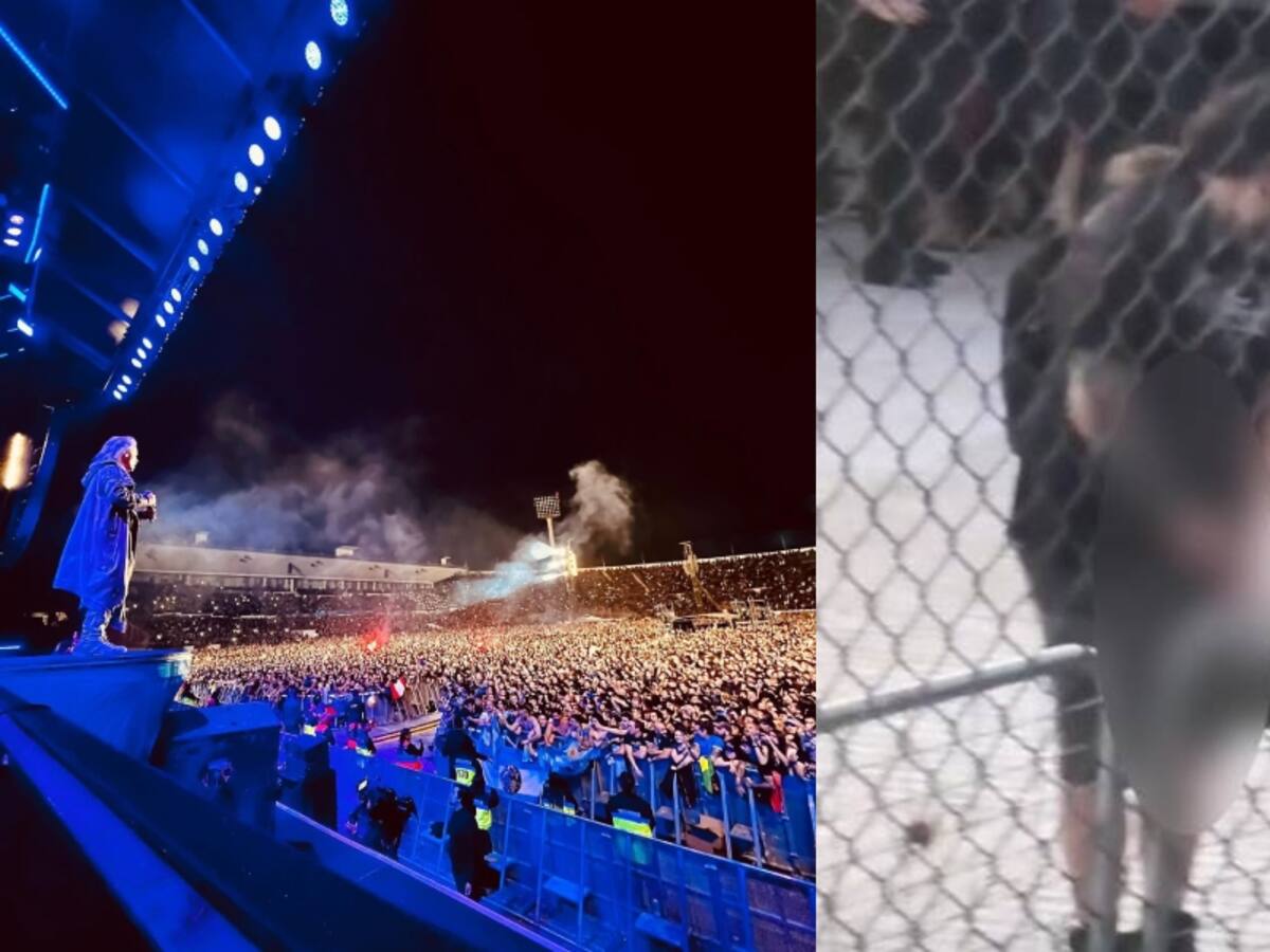 Fanáticos de Iron Maiden son grabados orinando frente al memorial de los Detenidos Desaparecidos en el Estadio Nacional
