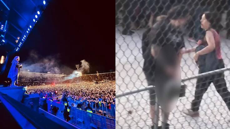 Fanáticos de Iron Maiden son grabados orinando frente al memorial de los Detenidos Desaparecidos en el Estadio Nacional