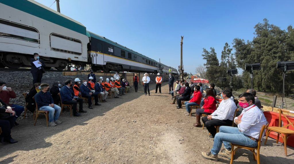 Comienzan las obras ferroviarias que unirán en tren a Santiago y Melipilla