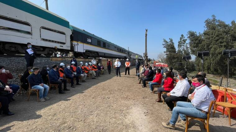 Comienzan las obras ferroviarias que unirán en tren a Santiago y Melipilla