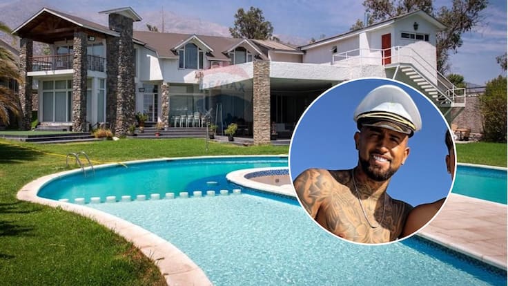 Más de 4.000 m2 y con disco: lujosa casa que compró Arturo Vidal sale a la venta