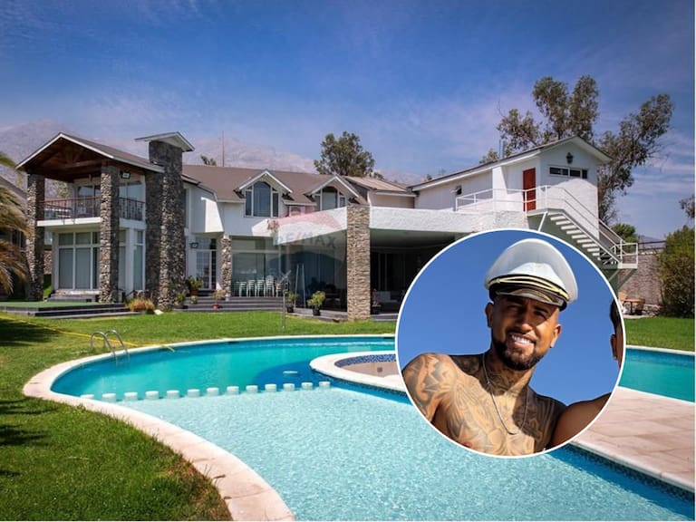 Más de 4.000 m2 y con disco: lujosa casa que compró Arturo Vidal sale a la venta