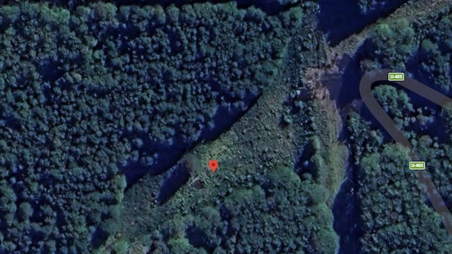 Zona talada donde irán los estacionamientos de “Refugio de Montaña” en Puyehue.