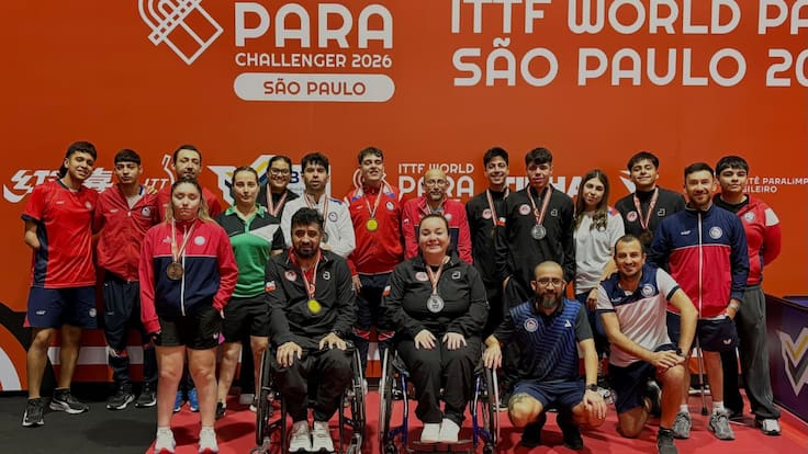 Team Para Chile de tenis de mesa no se detiene y suma 17 medallas en el ITTF de Sao Paulo