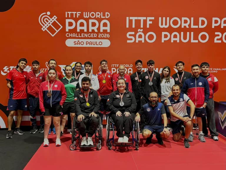 Team Para Chile de tenis de mesa no se detiene y suma 17 medallas en el ITTF de Sao Paulo