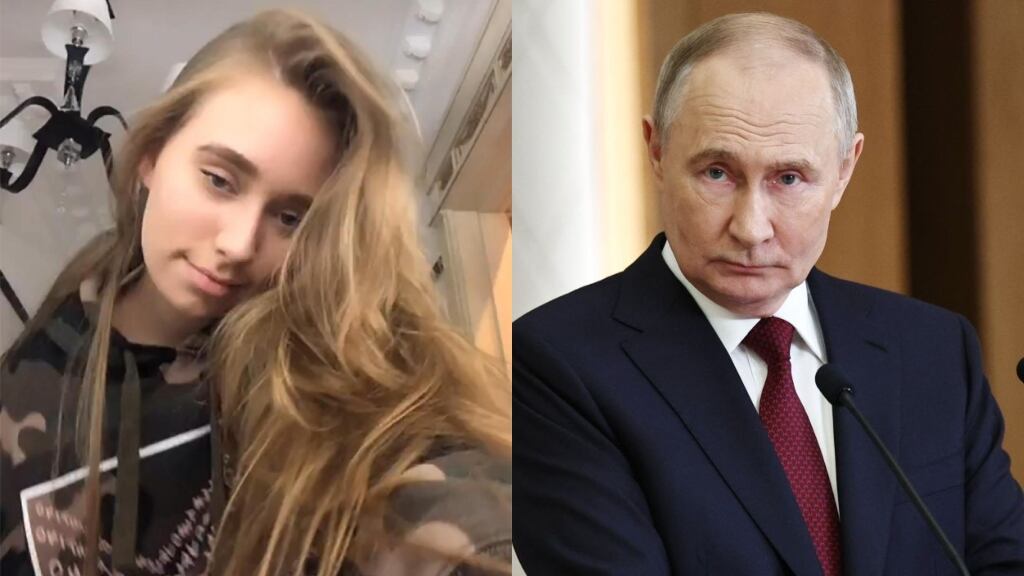 Quién es Luiza Rozova, la supuesta hija secreta de Putin que cambió su verdadero nombre para ocultar su identidad