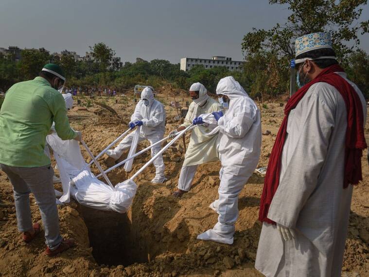 Funeral de una víctima del Covid-19 en India