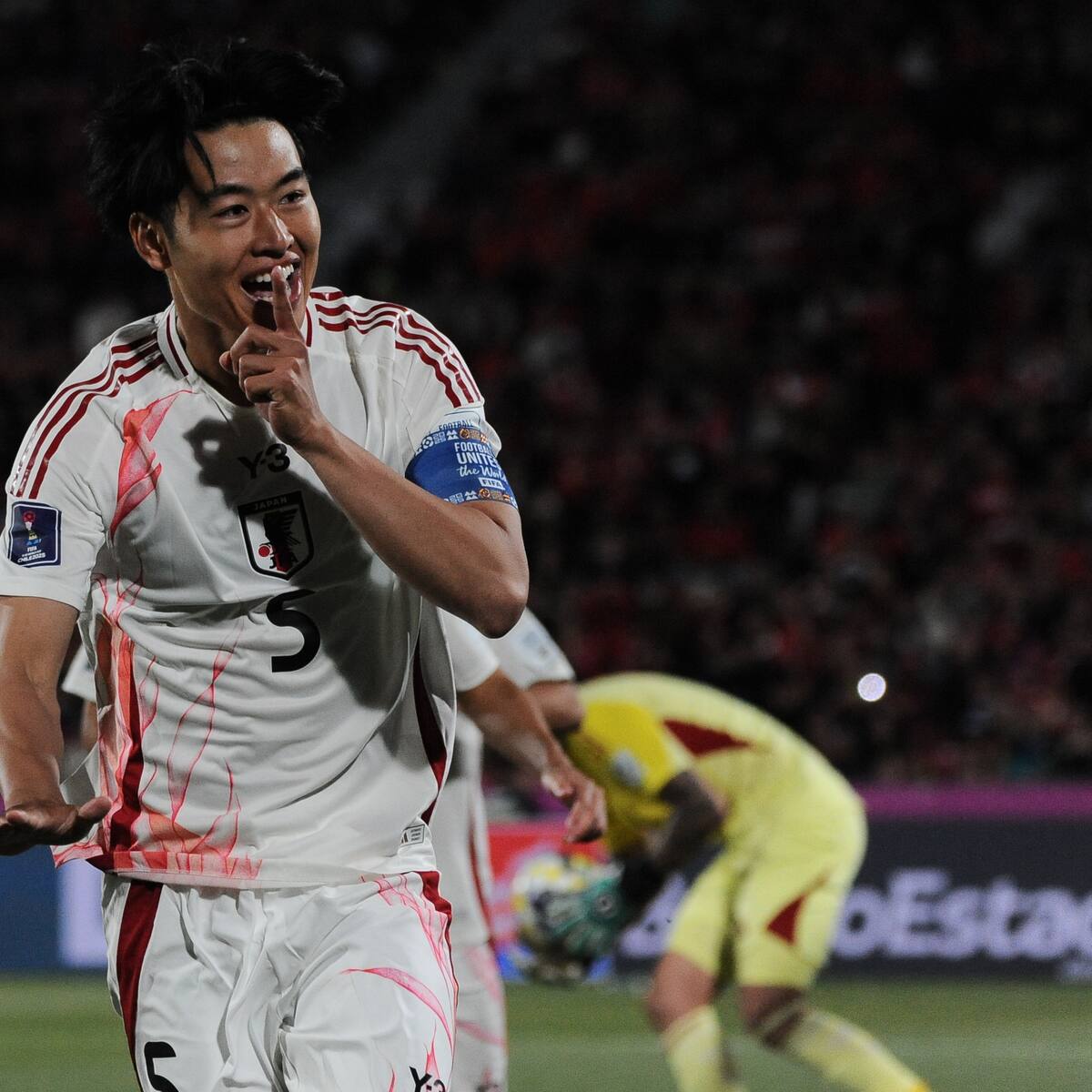 La alegría del jugador de Japón que fue elegido como el mejor del triunfo ante Chile en el Mundial Sub 20