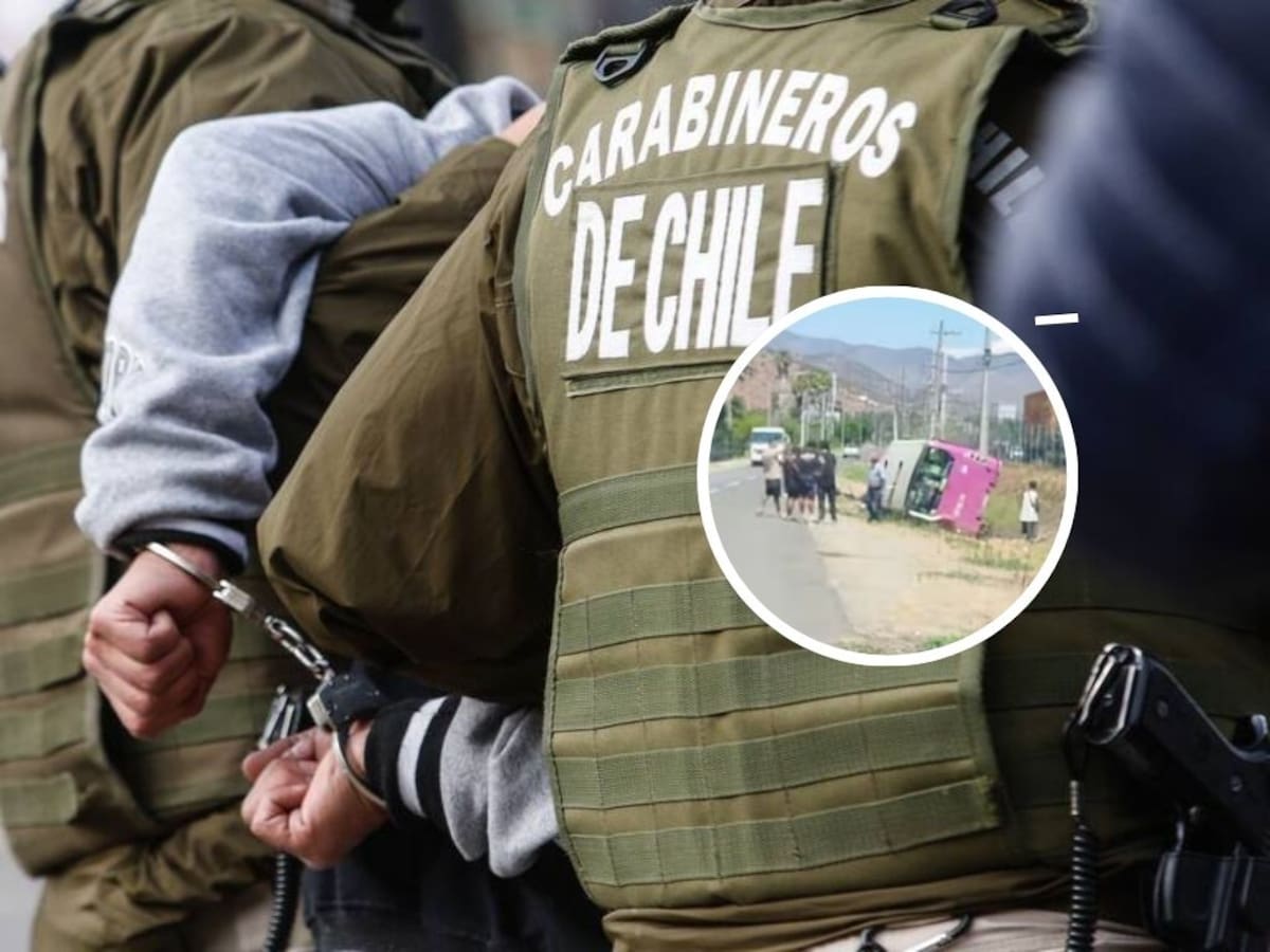 Detienen a conductor de bus que huyó tras volcar durante peregrinación a Lo Vásquez