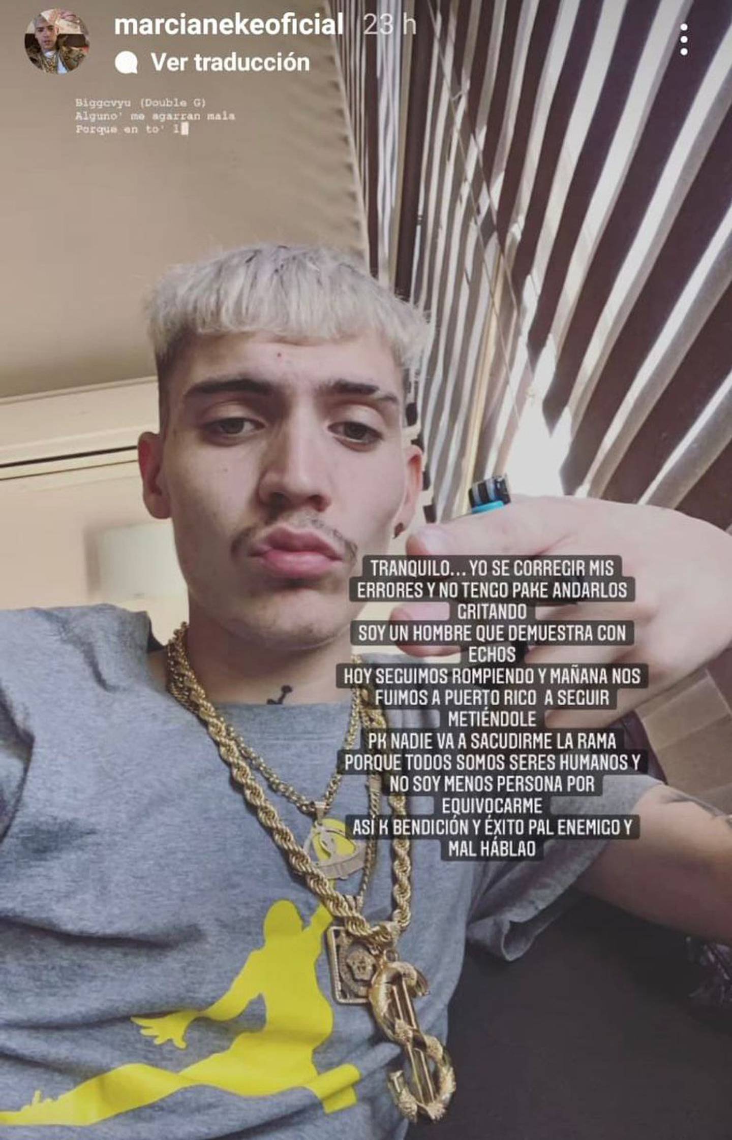 Marcianeke respondió tras la viralización de videos que preocuparon a sus seguidores