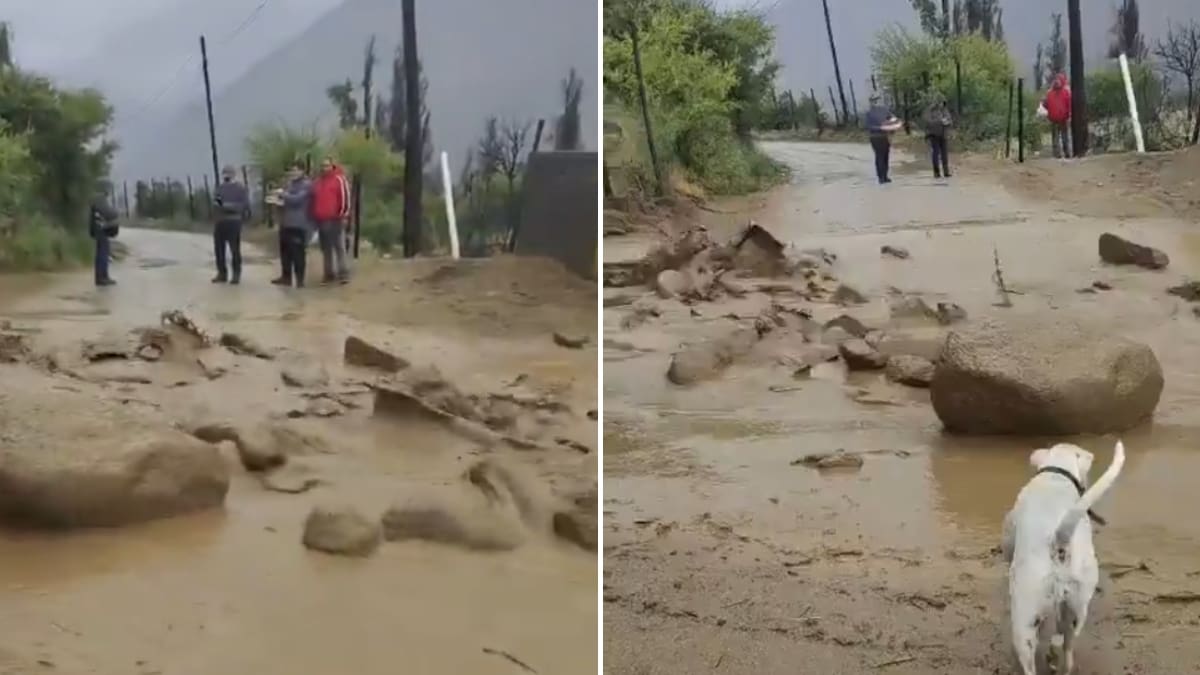 Lluvias activan quebradas en el Valle del Elqui: flujo de barro y rocas cortan rutas en Vicuña