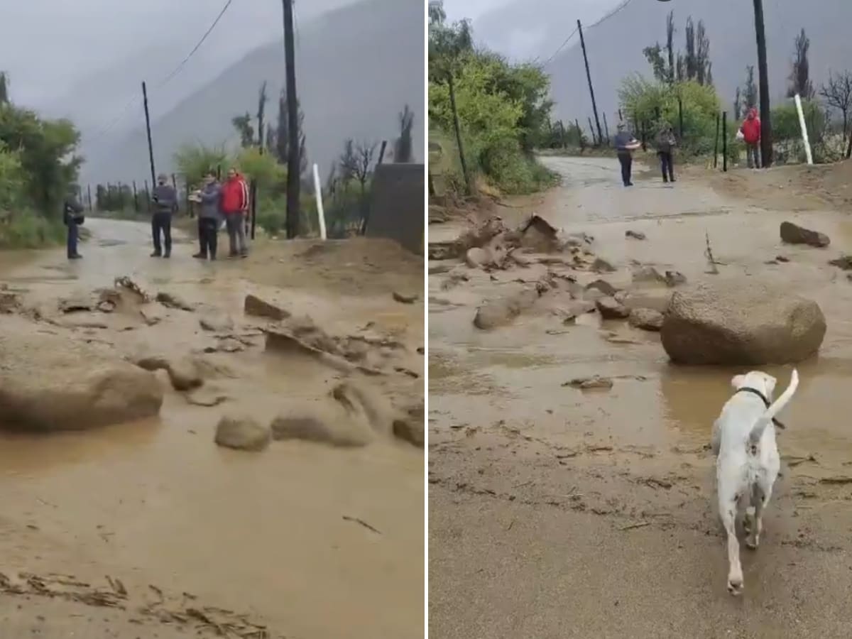 Lluvias activan quebradas en el Valle del Elqui: flujo de barro y rocas cortan rutas en Vicuña