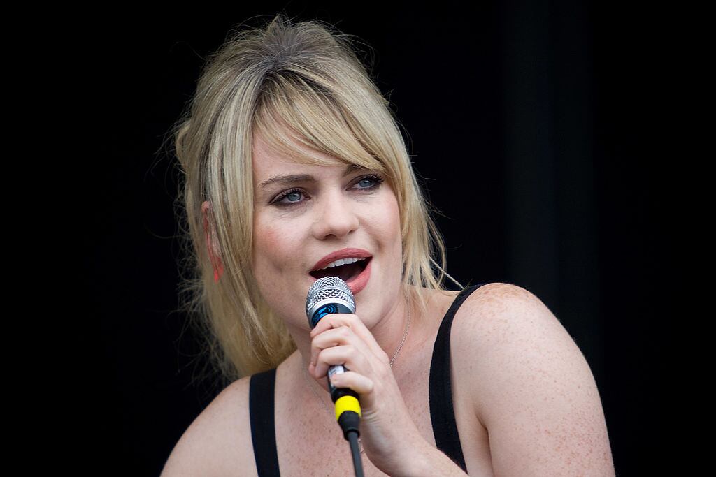BALTIMORE - AUGUST 09: Duffy performs during the 2008 Virgin Mobile Festival at Pimlico Race Course on August 9, 2008 in Baltimore, Maryland.(Photo by Joey Foley/FilmMagic)