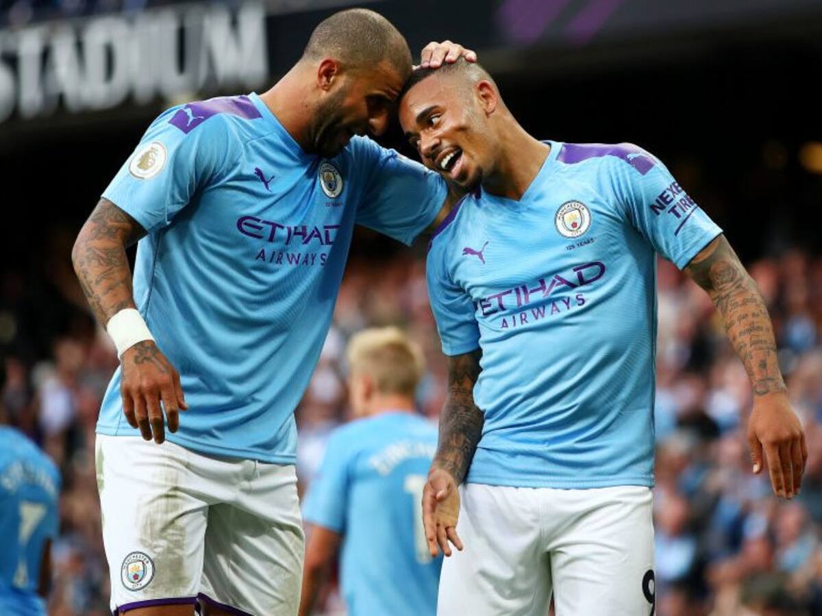 Manchester City informó que Gabriel Jesus y Kyle Walker dieron positivo por coronavirus