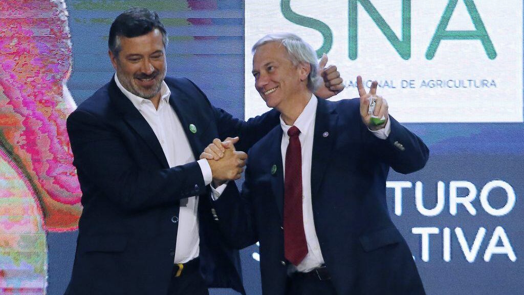 6 de octubre de 2021/SantiagoLos candidatos a la Presidencia Jose Antonio Kast y Sebastian Sichel se encuentran en ENAGRO 2021: “Semillas para una agricultura sustentable”.
FOTO KARIN POZO/AGENCIA UNO