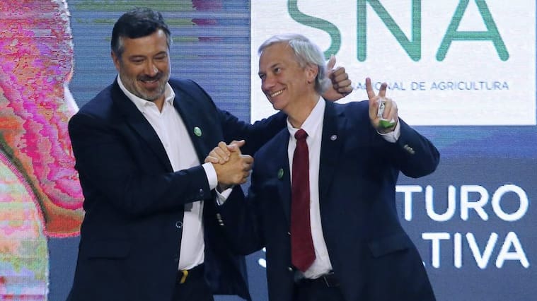 6 de octubre de 2021/SantiagoLos candidatos a la Presidencia Jose Antonio Kast y Sebastian Sichel se encuentran en ENAGRO 2021: “Semillas para una agricultura sustentable”.
FOTO KARIN POZO/AGENCIA UNO