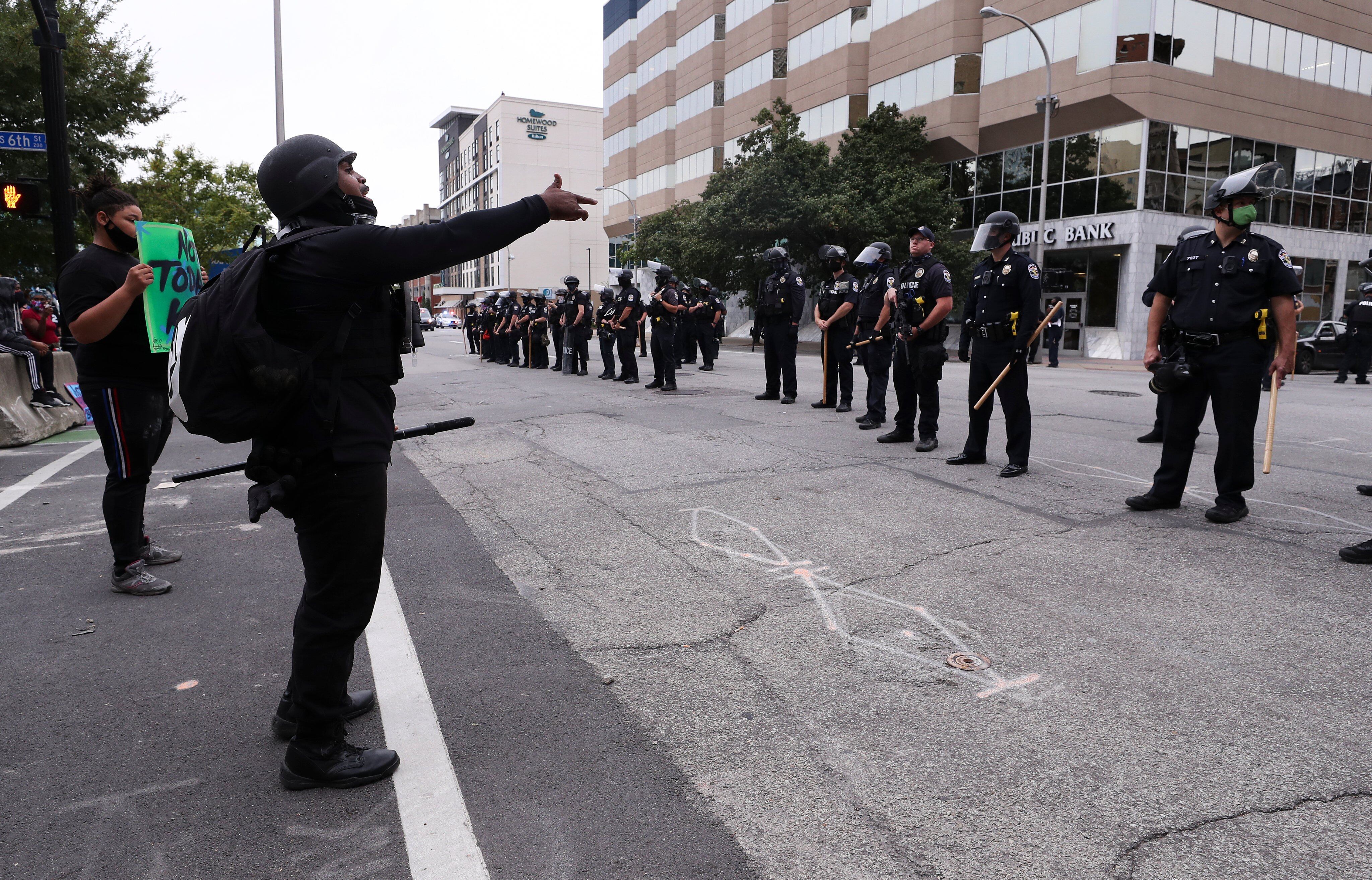 Protestas ciudadanas en Louisville