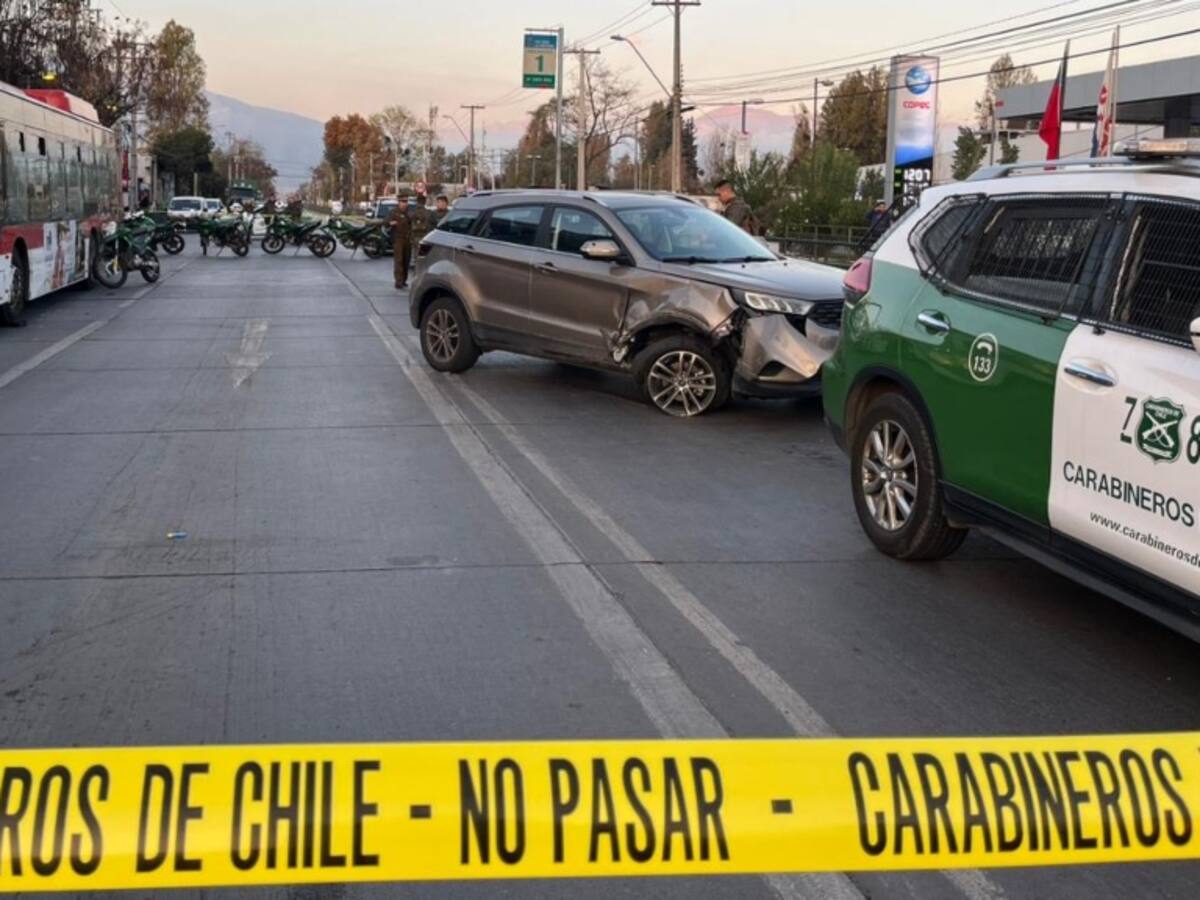 Hombre de 20 años evade control: persecución policial termina con atropello a carabinero