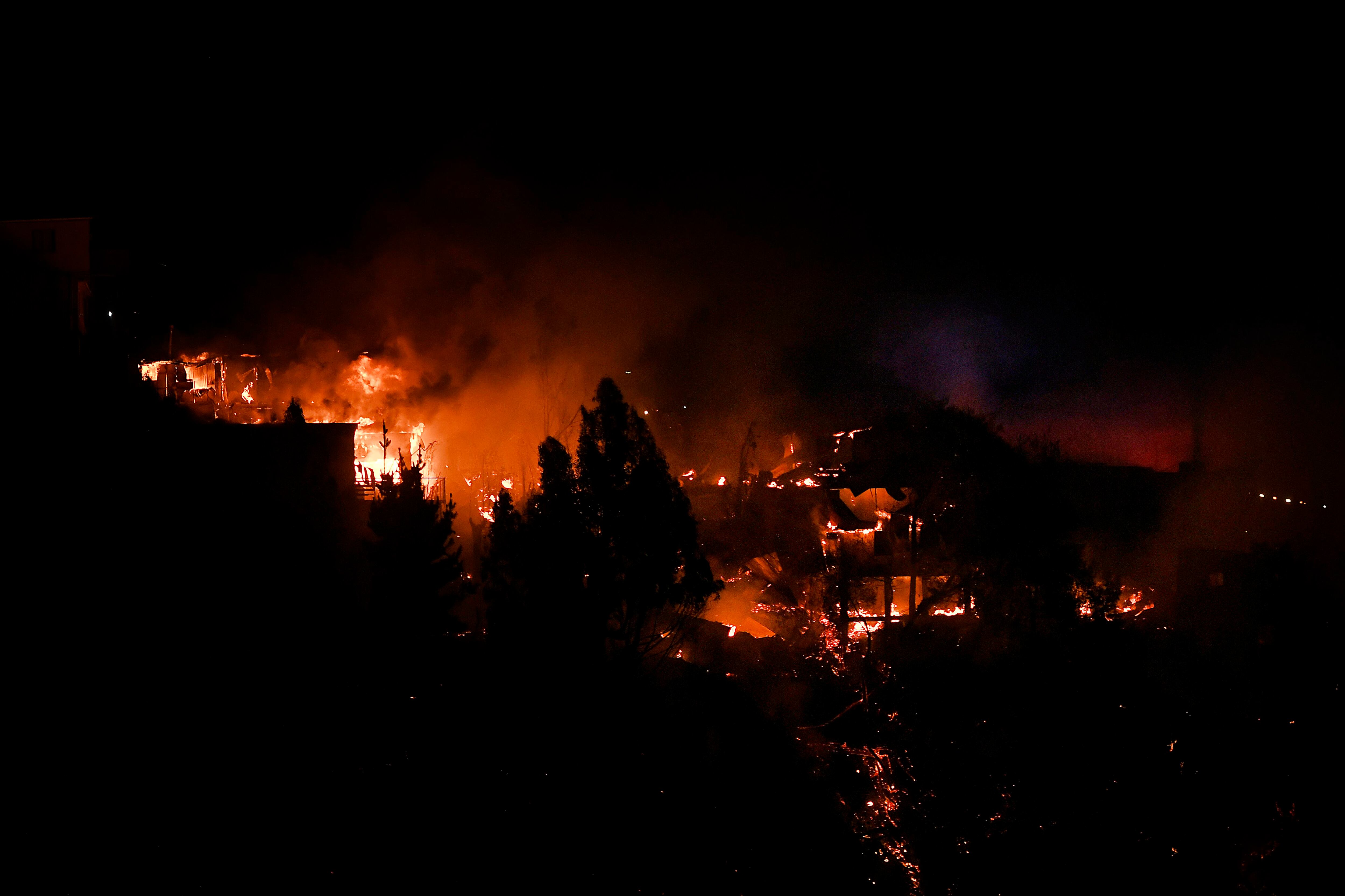 Incendio en Cerro Cordillera de Valparaíso | Agencia Uno