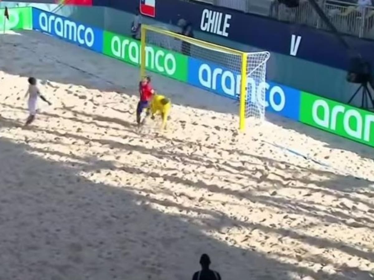 De espalda al arco y con reclamos del portero rival: revisa el histórico primer gol de Chile en su debut en el Mundial de Fútbol Playa
