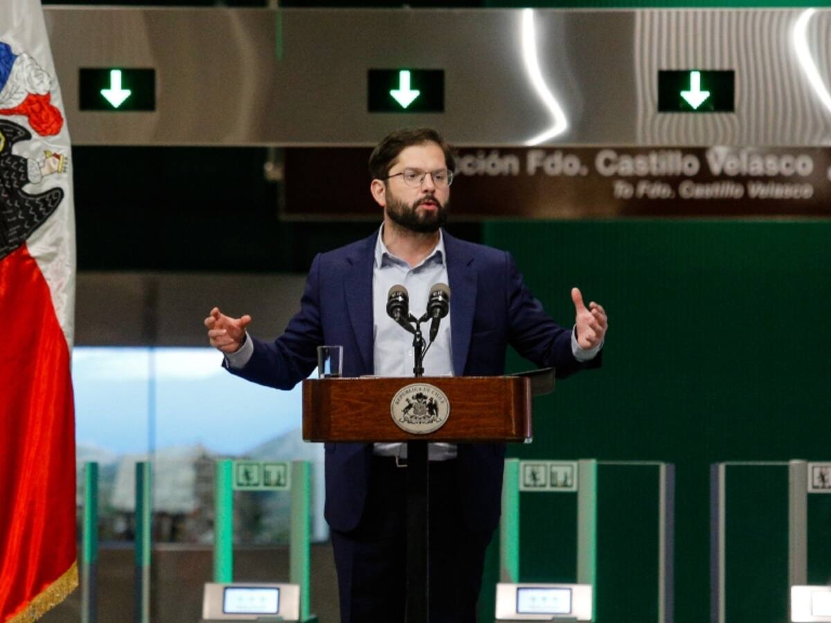 Presidente Boric inaugura extensión de la Línea 3 del Metro de Santiago